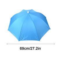 Przenośny parasol przeciwdeszczowy kapelusz składany odkryty Pesca parasol przeciwsłoneczny wodoodporny Camping wędkowanie nakrycia głowy plaża kapelusze na głowę akcesoria 6